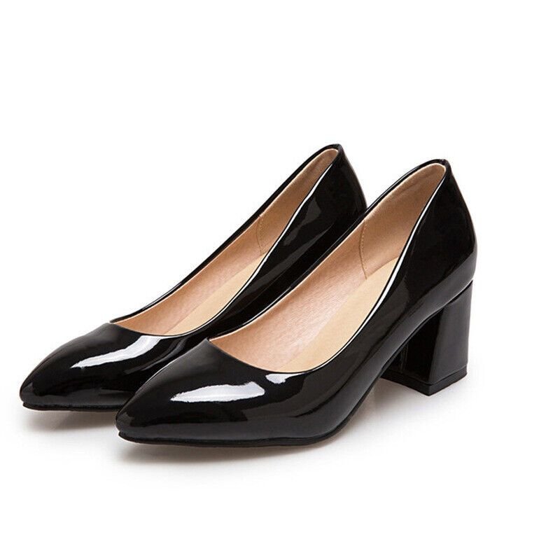 Classic Block Heel Pumps Women - Image 5