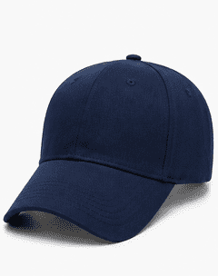 Blue polyester baseball cap for men and women with adjustable fit, lightweight design and comfortable everyday wear