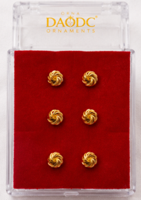 Daodc gold plated designer stud earrings for women and girls