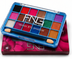 FNG 18 Colors Eye Shadow Palette with vibrant matte and shimmer shades