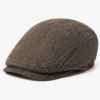 Fitted flat cap for men and women in multiple colors with classic vintage design and comfortable fit.