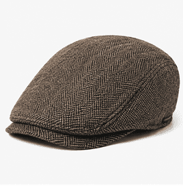 Fitted flat cap for men and women in multiple colors with classic vintage design and comfortable fit.