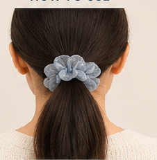 Glitter Mesh Scrunchies Soft Stylish Sparkling Hair Accessories for Women and Girls - Image 5
