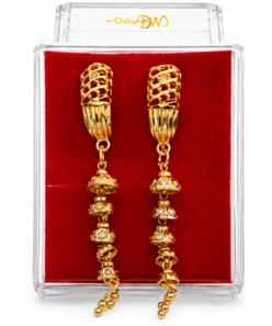 Gold Plated Designer Long Drop Earrings for Women & Girls - Image 5
