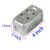 Modular 3 Box Metal Electrical Box for modular switches and sockets with durable rust-resistant metal construction for safe electrical installation.