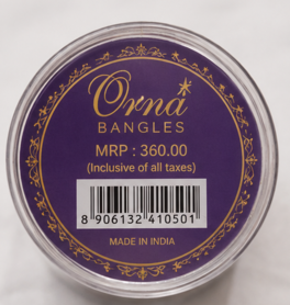 Orna Multicolor Glitter Bangles Set for Women & Girls - Image 6