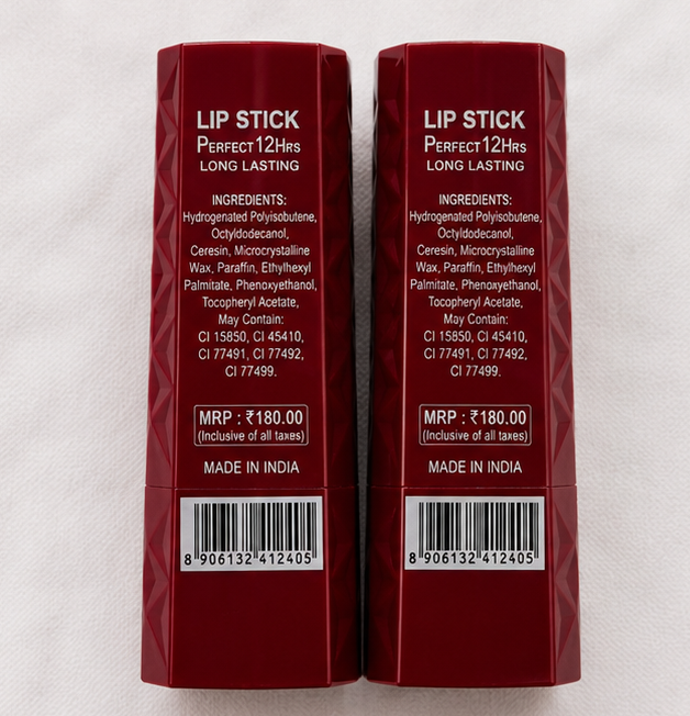 Perfect 12H Long Lasting Lipstick for Women in Elegant Red Packaging