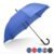 Premium multicolor designer umbrella with plastic curved handle and waterproof fabric for men and women on white background
