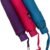 Small multicolor designer umbrella with curved handle and waterproof fabric for men and women