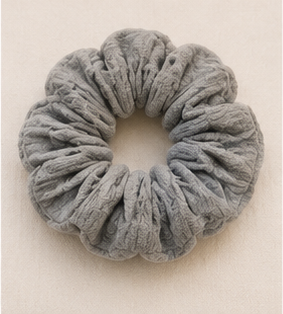 Soft Velvet Scrunchies Hair Bands for Girls (4 Pieces Set) - Image 6