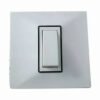 White 6 amp modular electrical switch for home and office switch board installation