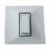 White 6 amp modular electrical switch for home and office switch board installation