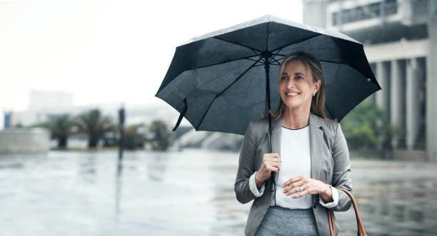 Designer Plastic Handle Umbrella for Men & Women - Image 3