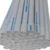 white PVC electrical conduit pipes bundle
