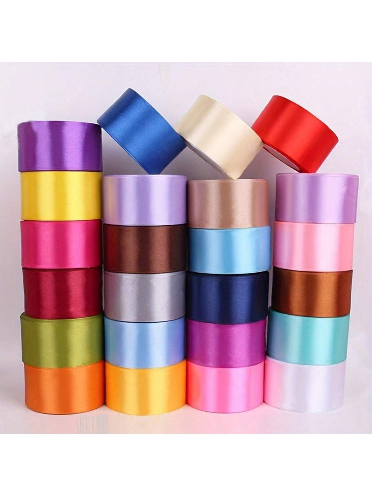 12 Color Satin Ribbon Roll Set 120M | 9mm Double Sided Polyester Decorative Ribbon for Gift Wrapping, Crafts & DIY Projects - Image 3