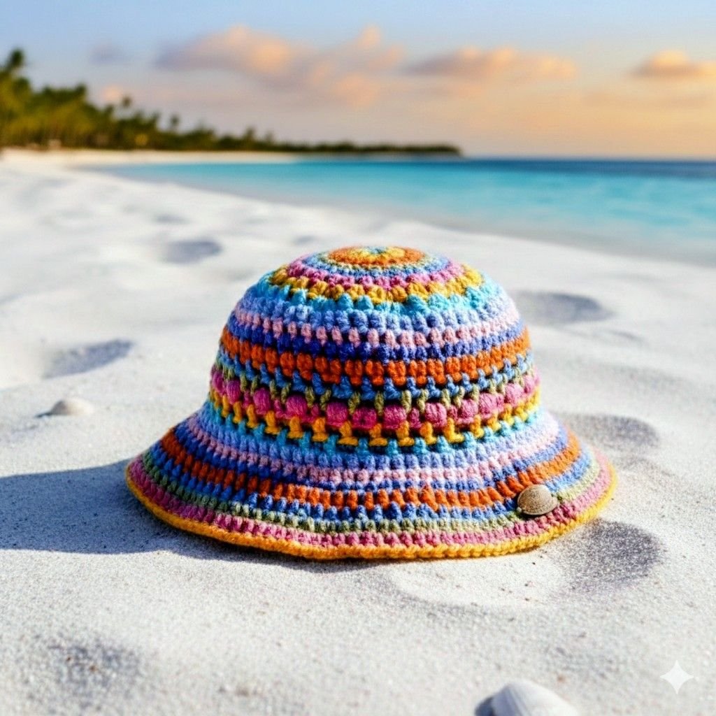 Women's Summer Beach Sun Hat Wide Brim Straw Hat for Travel & Outdoor Use - Image 4