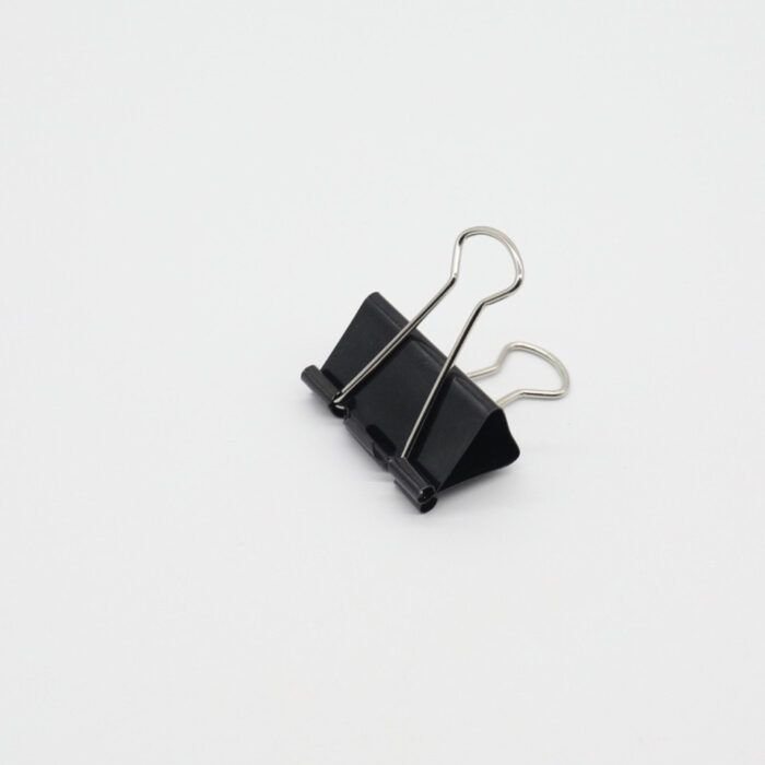Black Binder Clips 41mm – Strong Metal Paper Clips for Office, School & Document Organization (Pack of 24) - Image 2