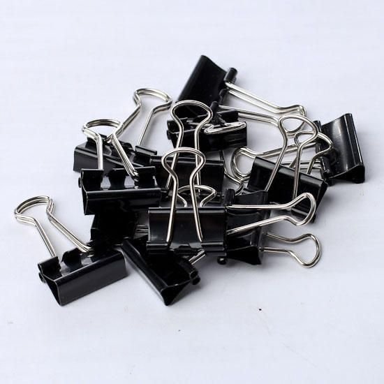 Black Binder Clips 41mm – Strong Metal Paper Clips for Office, School & Document Organization (Pack of 24) - Image 4