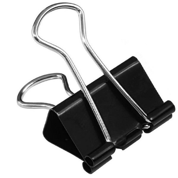 Black Binder Clips 41mm – Strong Metal Paper Clips for Office, School & Document Organization (Pack of 24) - Image 5