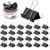 Black Binder Clips 41mm Pack of 24 Strong Metal Paper Clips for Document Filing and Office Organization