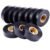 Black electrical insulation tape pack of 10 PVC adhesive tape rolls