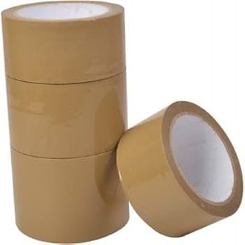 Strong Brown Packaging Tape Roll Pack of 6
