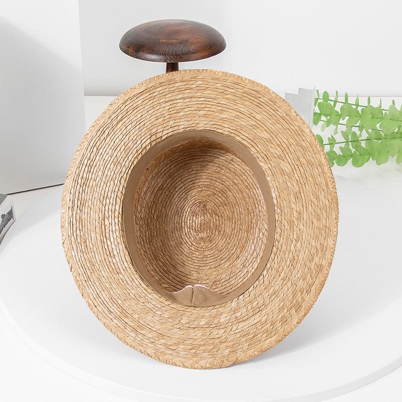 Elegant Wide Brim Straw Hat for Women Summer Travel & Beach Fashion - Image 3