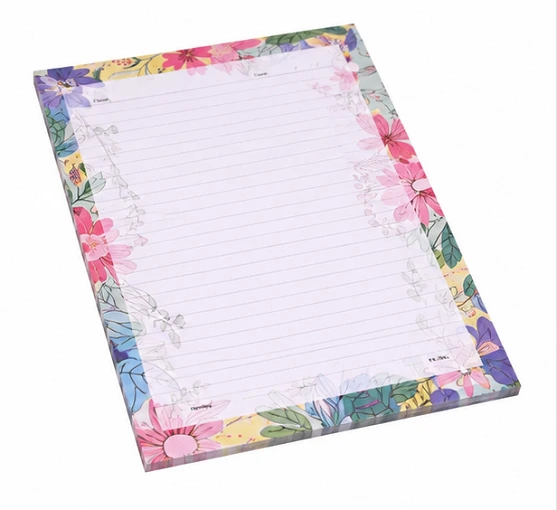Floral Design Writing Pad Sheets (20 Pages Each) – Pack of 5 Decorative Ruled Writing Pads - Image 3