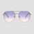 Gradient aviator sunglasses with gold metal frame and stylish tinted lenses for men and women, suitable for travel, driving and outdoor activities