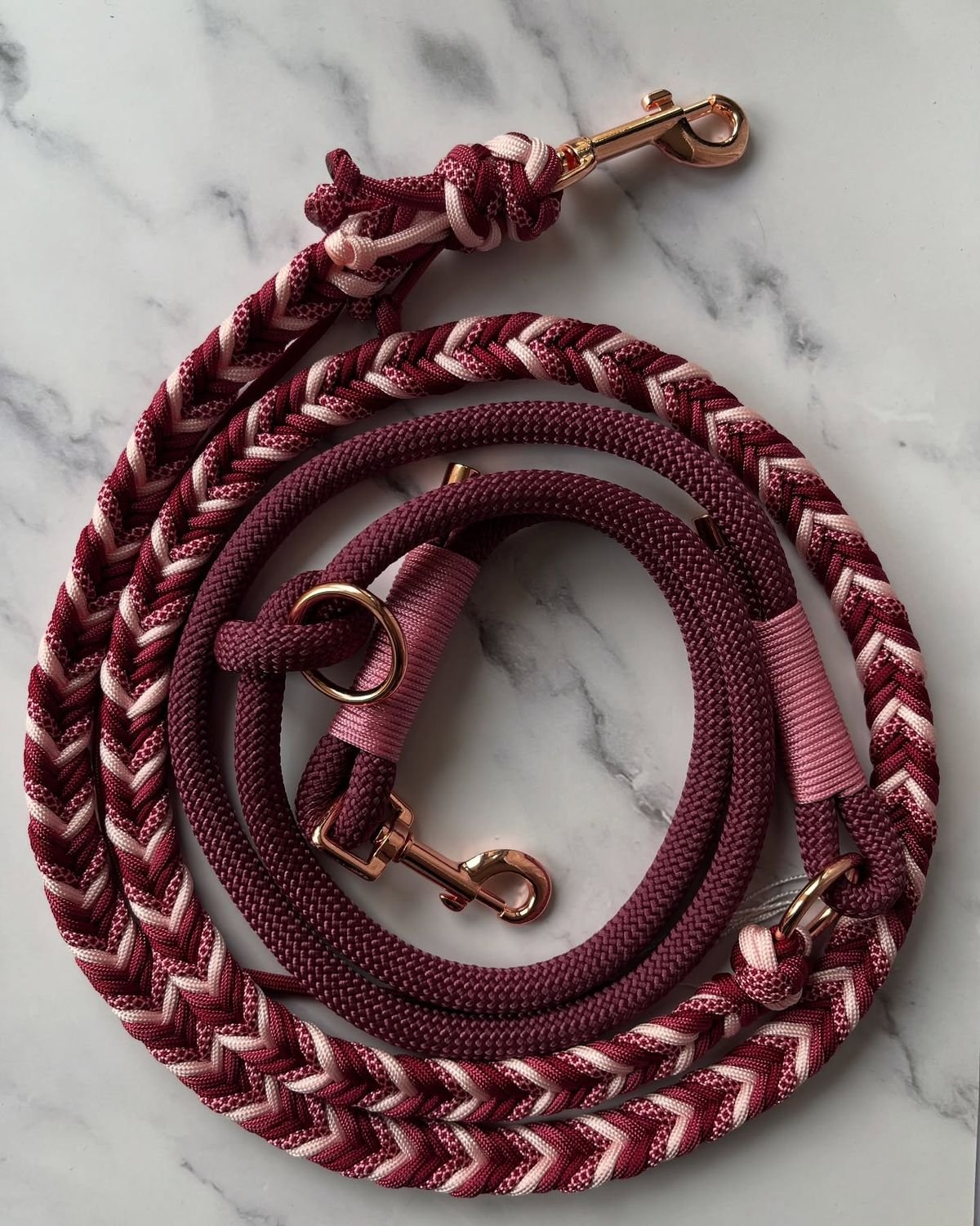 Heavy Duty Braided Dog Leash | Strong Rope Pet Lead with Metal Clip for Dogs - Image 2