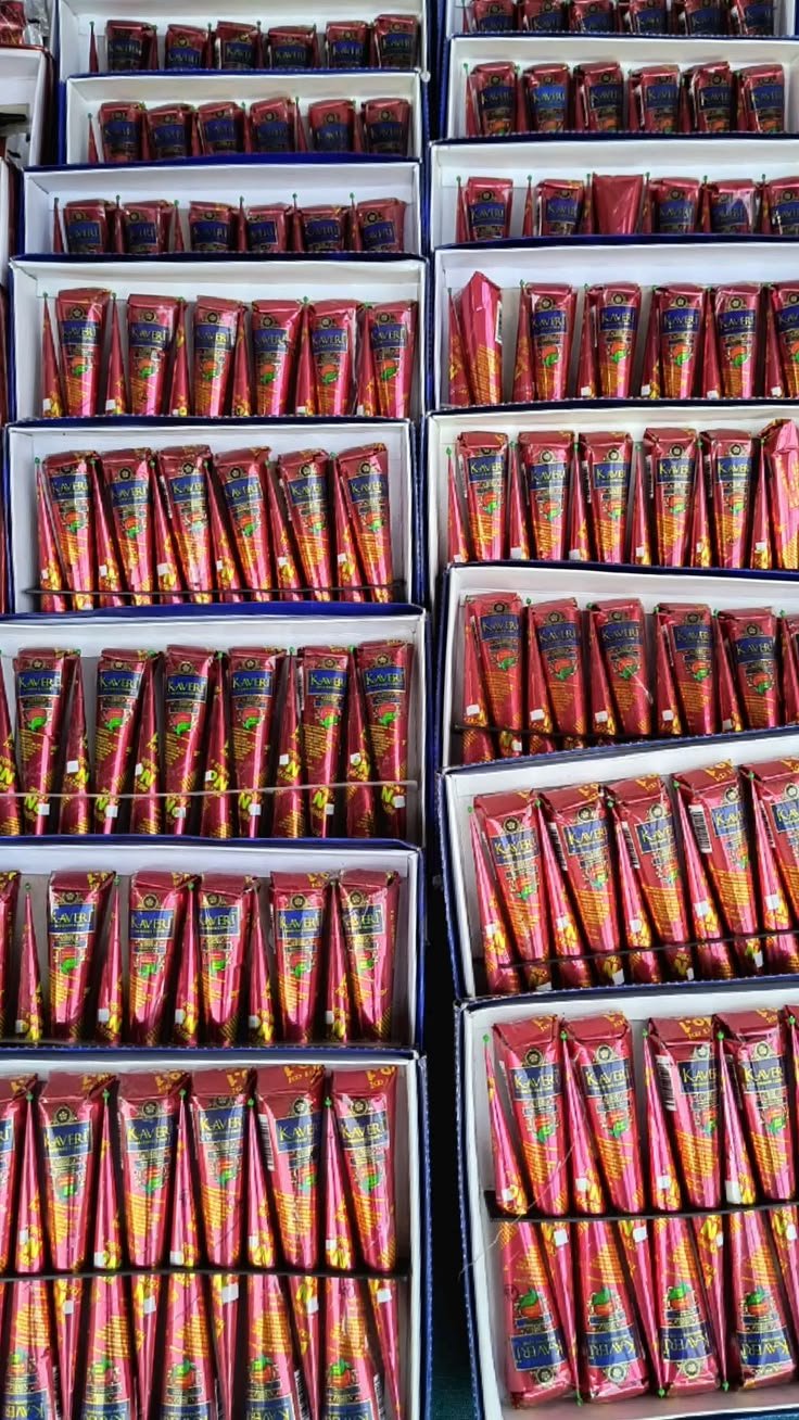 Kaveri Herbal Mehendi Cones Pack of 12 | Natural Henna Cones for Bridal & Festive Designs - Image 3