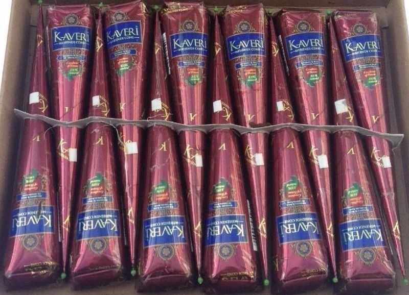Kaveri Herbal Mehendi Cones Pack of 12 | Natural Henna Cones for Bridal & Festive Designs - Image 4