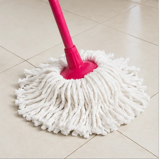 Microfiber Cotton Floor Mop with Long Handle | Multipurpose Cleaning Mop for Home & Office - Image 3