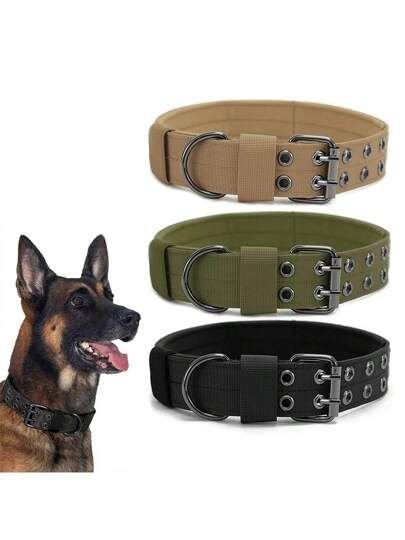 Military Style Tactical Dog Collar | Adjustable Heavy Duty Pet Collar with Quick Release Metal Buckle - Image 3