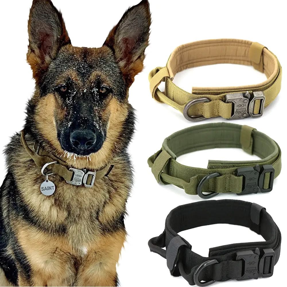 Military Style Tactical Dog Collar | Adjustable Heavy Duty Pet Collar with Quick Release Metal Buckle - Image 5