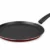 Non-stick dosa tawa with red exterior and black handle