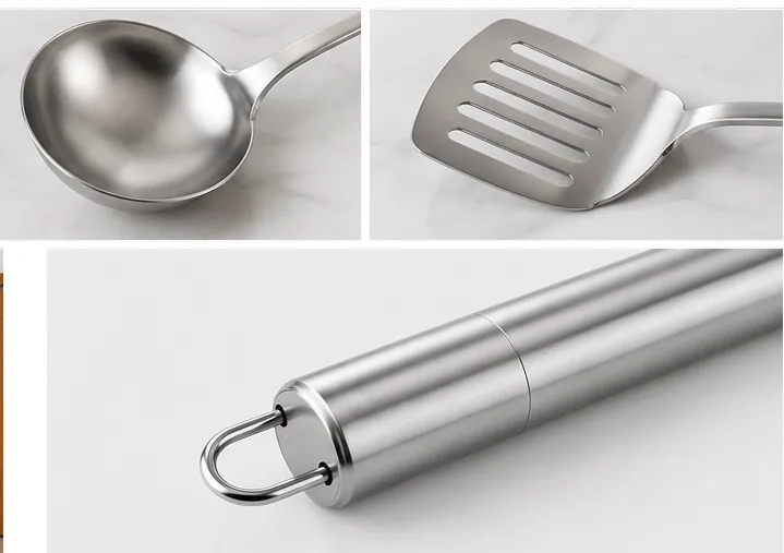 Stainless Steel Kitchen Utensil Set Pack of 5 – Cooking & Serving Tools - Image 3