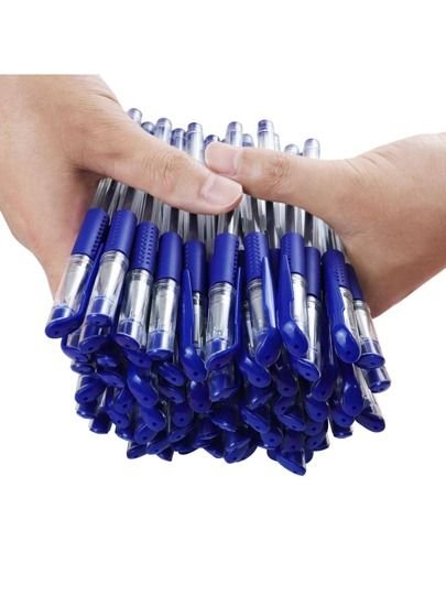 Cello Blue Gel Pen 0.5mm Pack of 50 | Smooth Writing Gel Pens for School, Office & Exam Use
