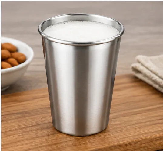 Stainless Steel Tumbler Glass Set Pack of 6 – Reusable Drinking Glasses - Image 4