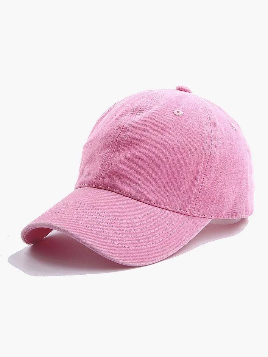 Pastel Pink Adjustable Baseball Cap for Women Casual Sports & Travel Wear - Image 7