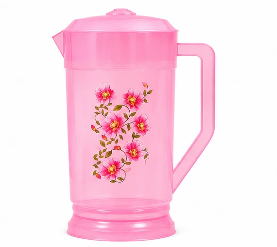 Plastic Water Jug 2 Litre with Lid & Handle | Multipurpose Refrigerator Water Pitcher for Home & Kitchen - Image 5