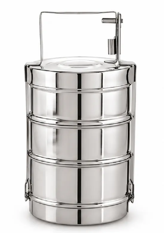 Stainless Steel 3 Tier Tiffin Lunch Box | Leak Resistant Food Storage Carrier for Office, School & Travel - Image 4