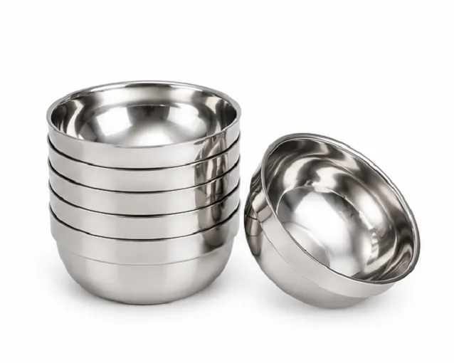 Stainless Steel Bowl Set Pack of 9 | Multipurpose Steel Katori Set for Kitchen, Dining & Serving - Image 3