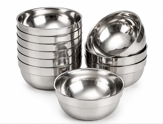 Stainless Steel Bowl Set Pack of 9 | Multipurpose Steel Katori Set for Kitchen, Dining & Serving - Image 6
