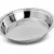Round stainless steel parat bowl for dough kneading, flour mixing and kitchen food preparation.