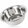 Stainless steel colander strainer bowl with drainage holes