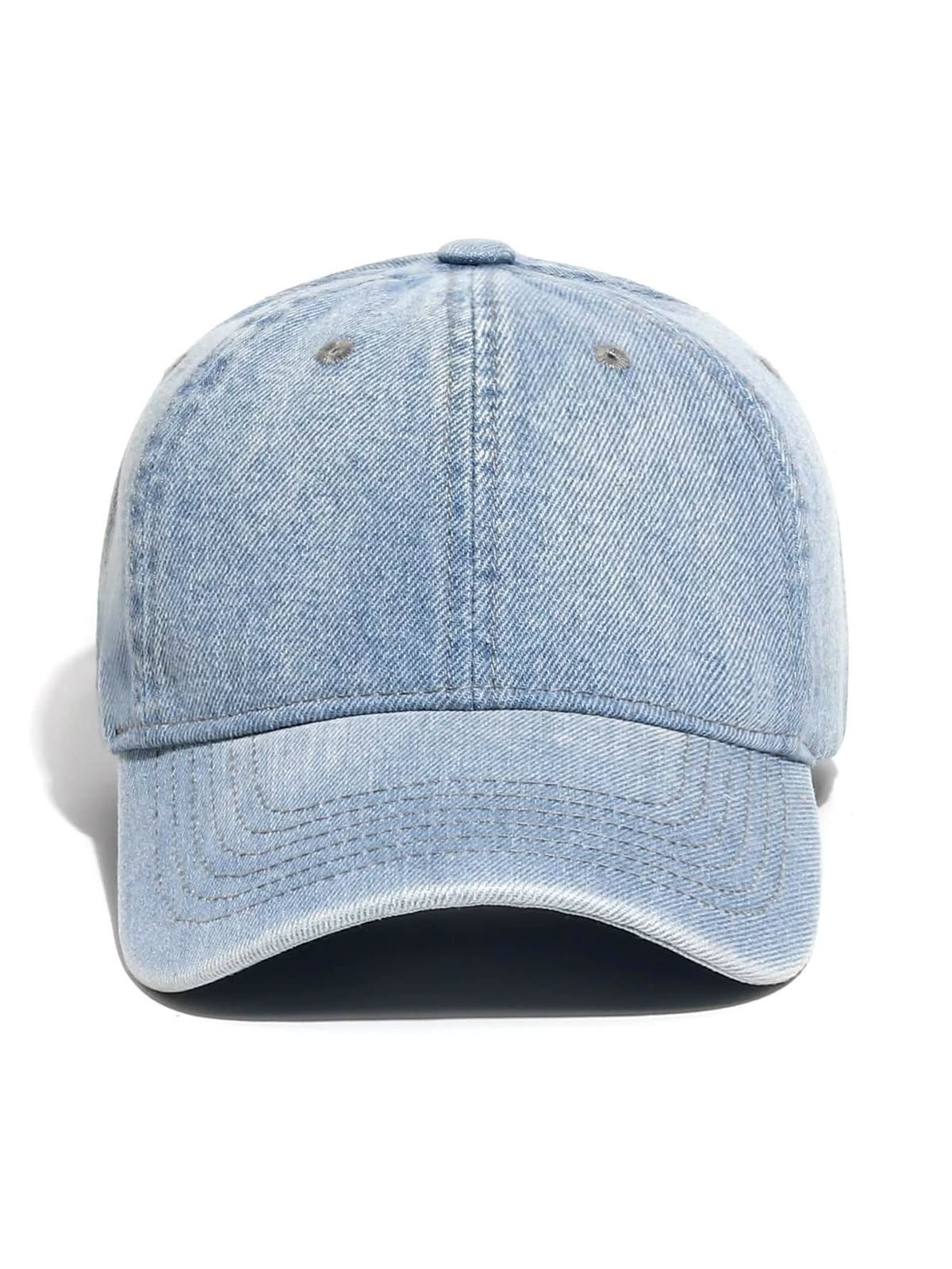 Vintage Washed Denim Baseball Cap Unisex Casual Outdoor Fashion Hat - Image 6