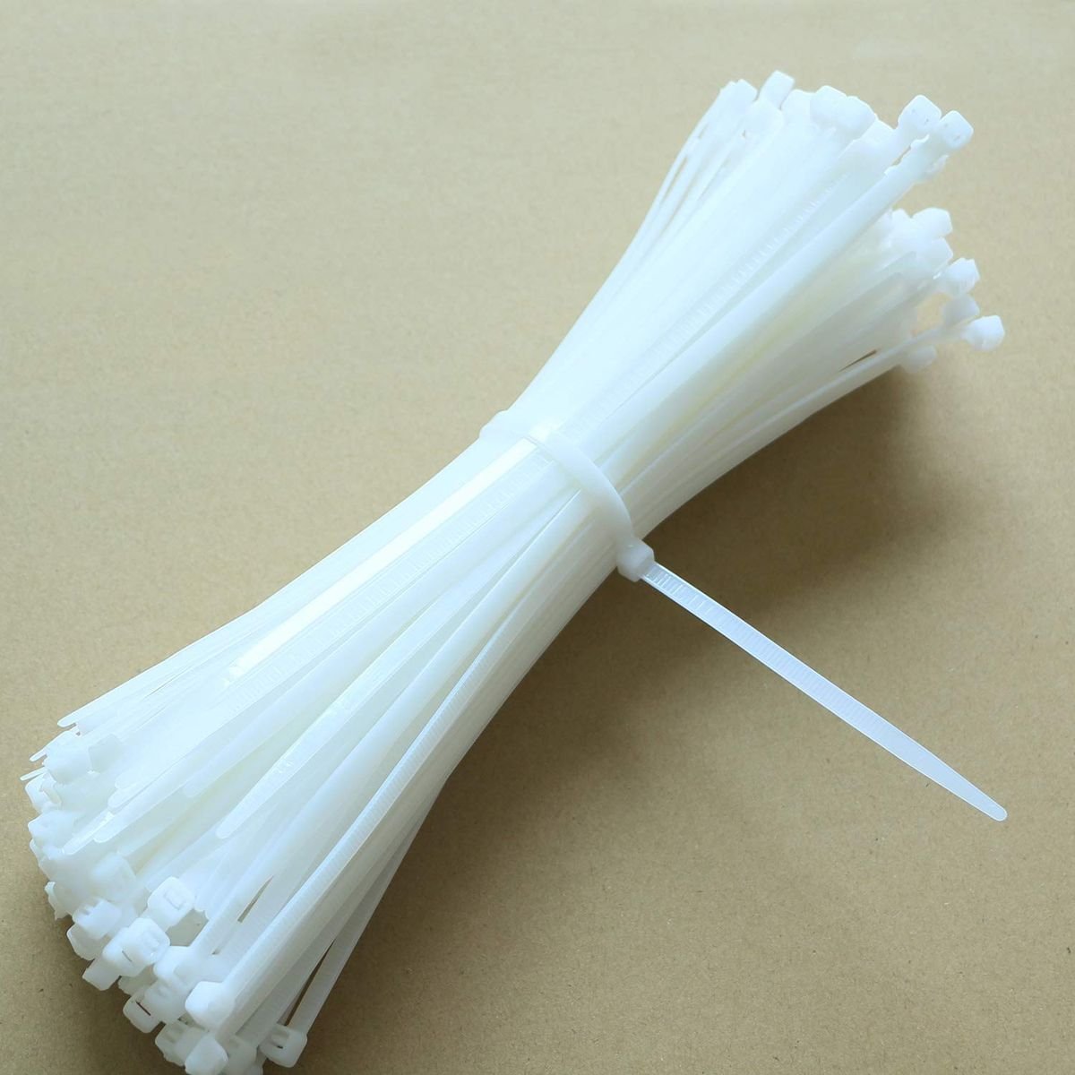 Premium Nylon Cable Tie Pack | Self-Locking White Cable Zip Ties - Image 3