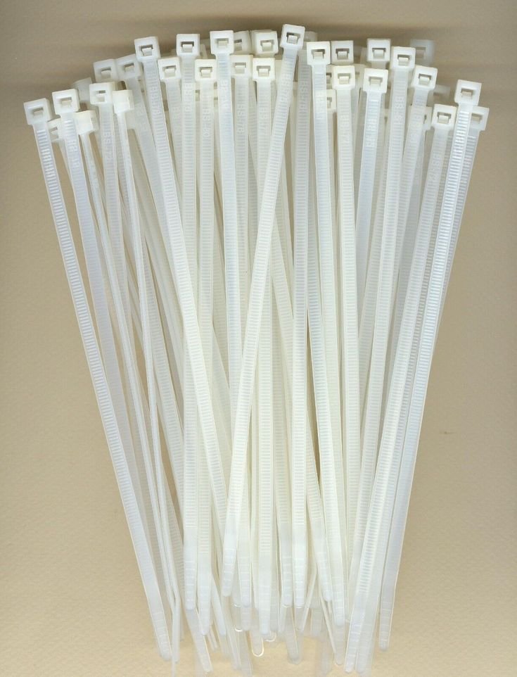 Premium Nylon Cable Tie Pack | Self-Locking White Cable Zip Ties - Image 4