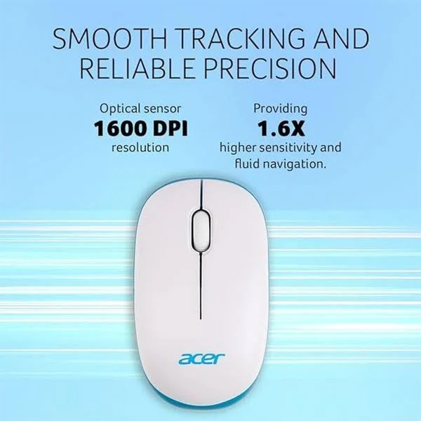 Acer Wireless Optical Mouse 2.4GHz USB Receiver for Laptop and Desktop - Image 4